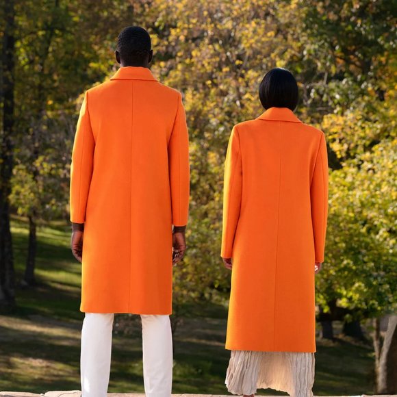 Was Him by Tan France - XS Ludlow Coat in Tangerine - Picture 2 of 3